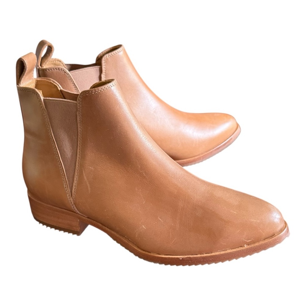 Nisolo Chelsea Leather Boots – Size 8 – Honey Tan – New Without Box